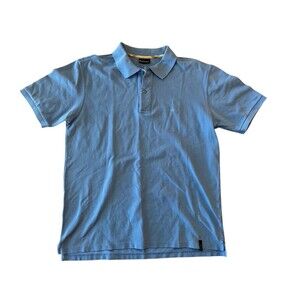 Barbour Men's Blue Polo‎ T Shirt Cotton Size XL Short Sleeve